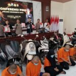 Polres Mojokerto Kota Tangkap 6 Pelaku Curanmor